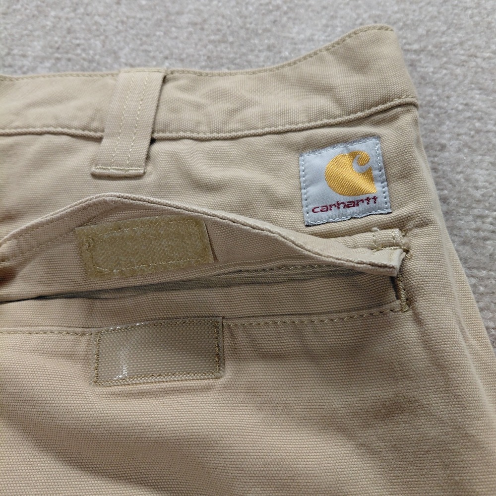 Carhartt Relaxed Rugged Flex Shorts Mens 38 Khaki Tan Work Utility 10.5" Inseam - Picture 5 of 12